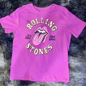 Women’s Rolling Stones Pink Graphic Tee Size S